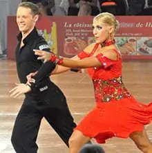 Sara and Evgueni dancing photo