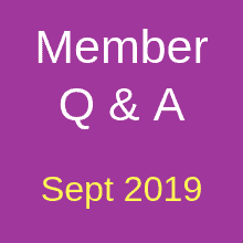 Member Sept Q&A 2019